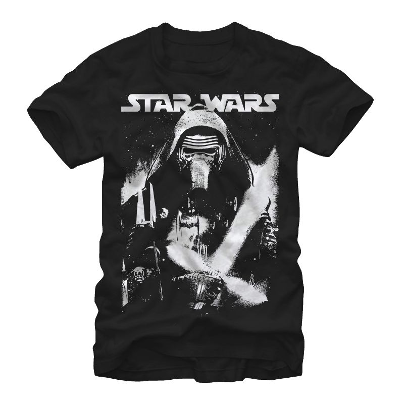 Men's Star Wars The Force Awakens Kylo Ren Stare Down T-Shirt, 1 of 5