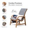 Cambridge Casual Dunham Teak Wood 3pc Outdoor Conversation Set with Lumbar Pillow: Weather-Resistant, Polyrope Crafted, No Cushion - 3 of 4