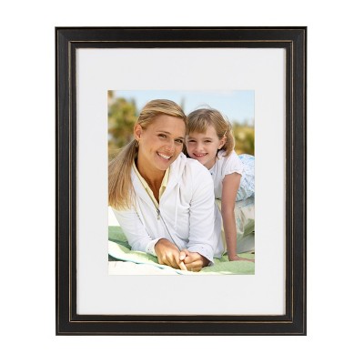 11" x 14" Matted to 8" x 10" Kieva Wall Frame Black - DesignOvation