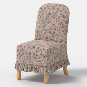 Replacement Ruffled Slipcover Only for Rounded Back Dining Chair - Threshold™ - 1 of 4