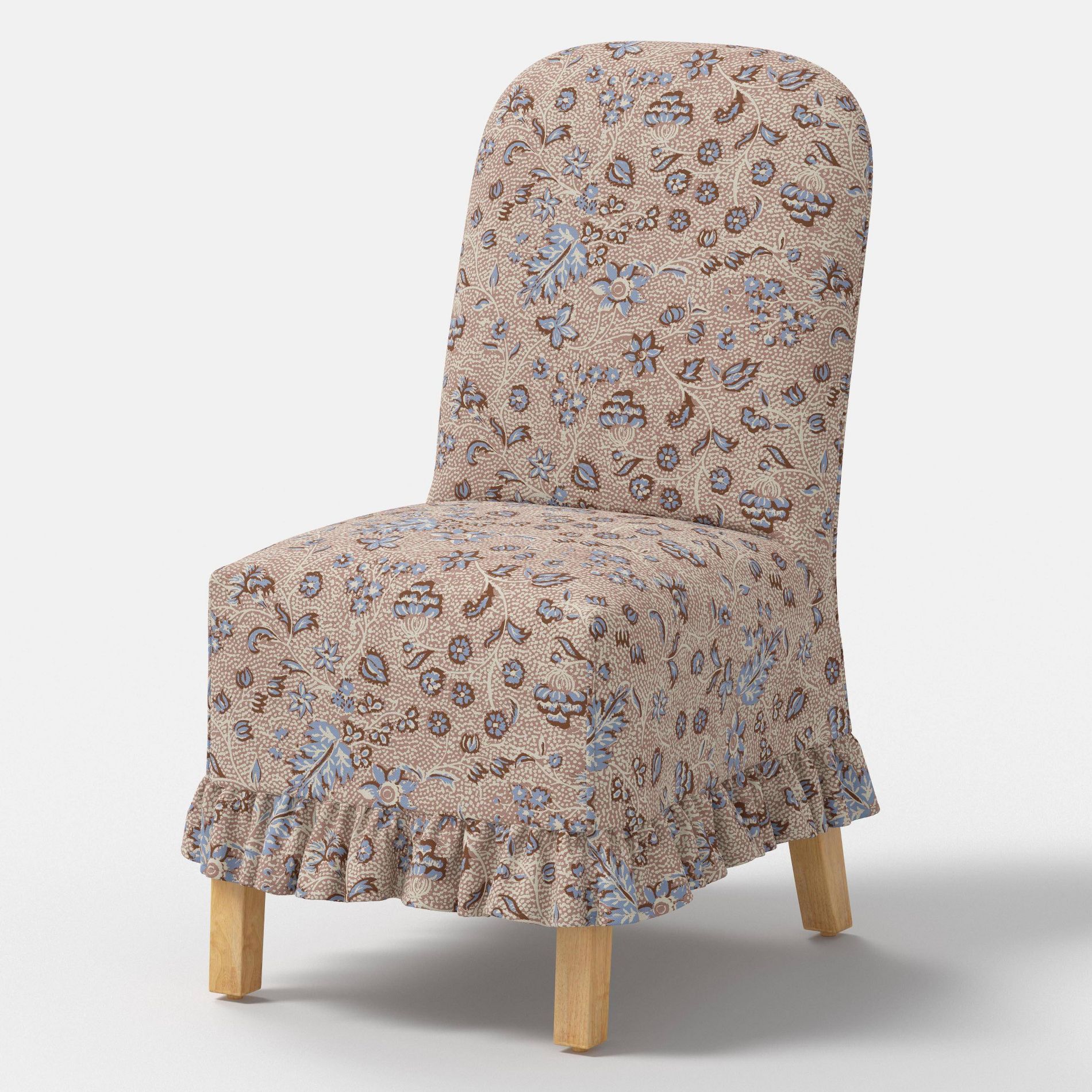 Replacement Ruffled Slipcover Only for Rounded Back Dining Chair Vintage Floral - Threshold™