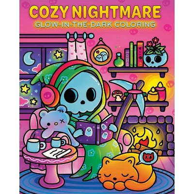 Cozy Nightmare Glow-In-The-Dark Coloring - by  Editors of Thunder Bay Press (Paperback)
