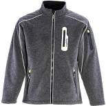 RefrigiWear Mens Warm Fleece Lined Extreme Sweater Jacket with Reflective Piping