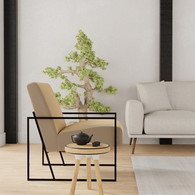 Brown Velvet Metal Frame Modern Accent Chair