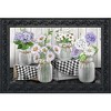 Briarwood Lane Doormat 30x18 Indoor Outdoor Checkered Mason Jars Spring For Spring Doormat - 2 of 4