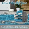 Bordered Machine Washable Area Rugs, Area Rugs for Bedroom, Soft Lightweight Non Slip Indoor Carpet, Living Room Rug - 4 of 4