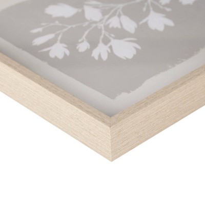 Beige and White Botanical Framed Wall Art Set, 12" x 14", 3-Piece