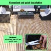 30 PCS Interlocking Deck Tiles Striped Pattern, 12" x 12" Square Yellow Acacia Hardwood Outdoor Flooring for Patio, Bancony, Pool Side,... - 4 of 4