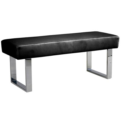 Amanda Faux Leather Bench - Armen Living
