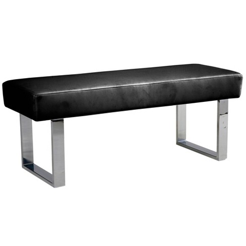 Target cheap leather bench