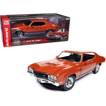 1972 Buick GS Stage 1 Flame Orange "Muscle Car & Corvette Nationals" "American Muscle" 1/18 Diecast Model Car by Auto World