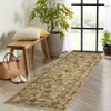 Vintage Oriental Rhombus Printed Rug- Retro Distressed Tone ,Low-Pile,Washable,Non-Slip,Rugs for Living Room,Bedroom, Kitchen - 4 of 4