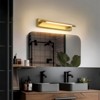Rennnsan Velquinn 23"W Hardwired Linear Modern LED Dimmable Wall Sconce in Gold - 4 of 4