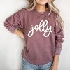 Simply Sage Market Women's Graphic Sweatshirt Jolly Bold Cursive Puff Print - 2 of 4