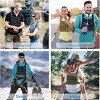 Chest Pack Running Vest with Hydration Bottle Holder, Reflective Lightweight Sports Chest Bag for Men Women Jogging Cycling Hiking - 2 of 4