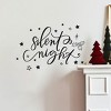 The Lakeside Collection Holiday Sentiment Decals - Silent Night - 4 of 4