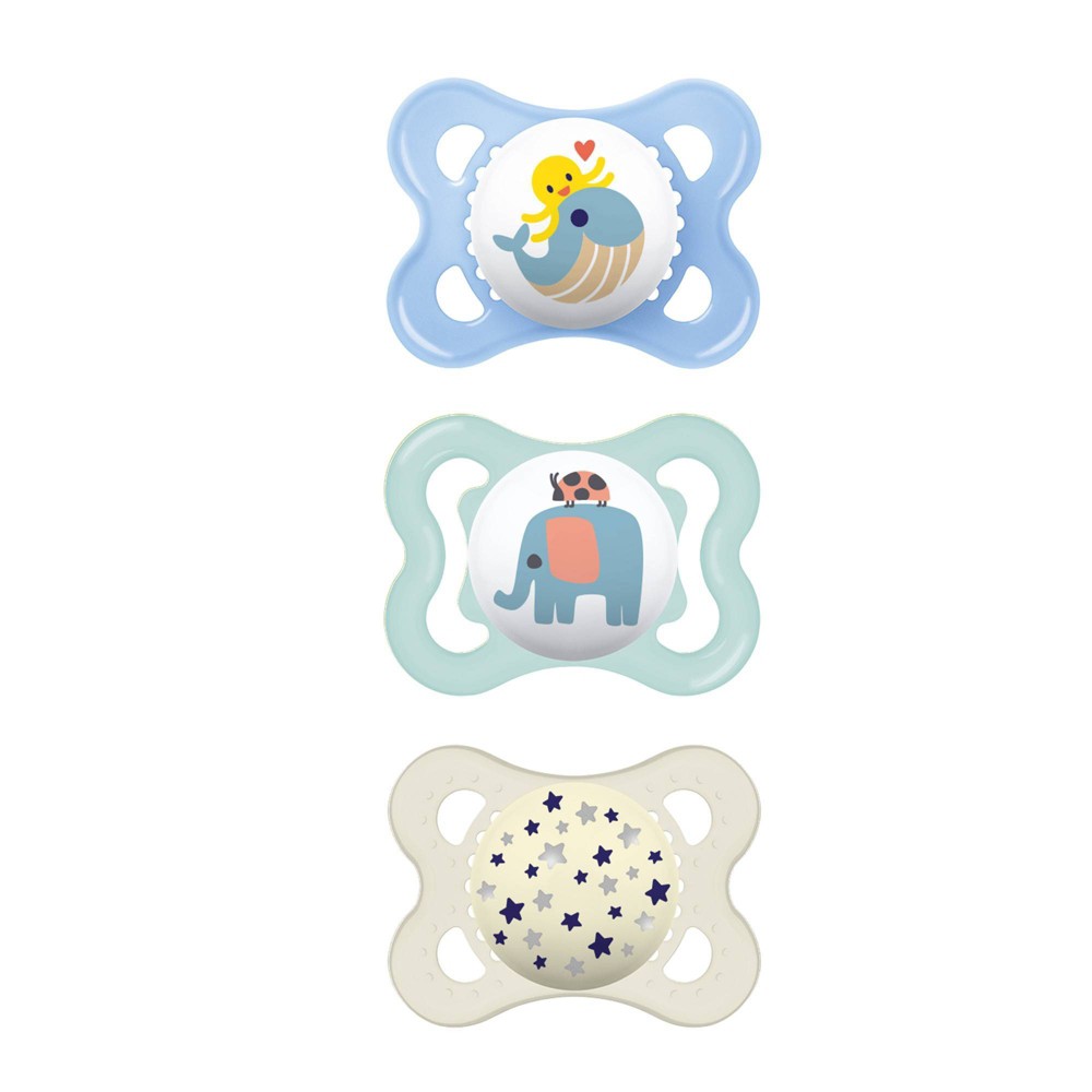 MAM Pacifier Variety Pack 0-6m - 3pk - Boy