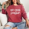 Simply Sage Market Women's  Garment Dyed Graphic Sweatshirt Hot Cocoa Weather - 2 of 4