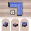 Jojoka 6-Piece PE Rattan Patio Sofa Set, Sectional with Coffee Table, Cushions for Backyard, Balcony, Poolside Seating - 2 of 4
