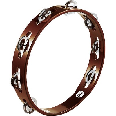 Meinl MEINL Wood Tambourine One Row Steel Jingles