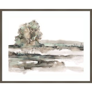 Amanti Art Hint of Mint Horizon I by Ethan Harper Wood Framed Wall Art Print - 1 of 4