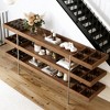 Gaoyangjiaju 78.74 Inch Multi Tier Storage Shelf with Divided Compartments Living Room Organizer Shelf - 4 of 4