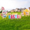 JOYIN 8/9 Pcs Easter Yard Signs Decorations Outdoor, Happy Yard Stake Signs Easter Lawn Decor for Easter Hunt Game, Party Supplies Decor, Props - 4 of 4