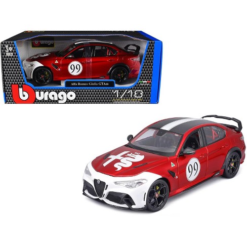 Alfa Romeo Giulia GTAm #99 Tricolore 2022 – Maquette Solido 1/18 Rouge Portes Ouvrantes