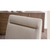 Cushioned Side Chair (Set of 2) with Brushed Brass Accent ¨C Toffee Finish Legs for Living Room - 4 of 4