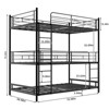 CAVINAS 75.98"Heavy-duty Triple Loft Bed with Built-in Ladder,Twin Bed Frame with Full-length Railing,Modern Bunk Bed for Teen & Adults - 4 of 4