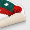 21"x21" Wreath Christmas Bath Rug Green/Red - Wondershop™ - 4 of 4