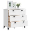 vidaXL Drawer Chest White Engineered wood, plastic 31.5 x 15.7 x 31.5 in - 4 of 4