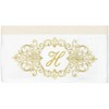 Linum Home Textiles 100% Turkish Cotton MONICA Gold Thread 2PC Embellished Bath Towel Set - 3 of 3