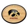 College Basketball Hardwood Design Oval Slimline Lighted Wall Sign - 2 of 4