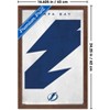 Trends International NHL Tampa Bay Lightning - Logo 25 Framed Wall Poster Prints - 3 of 4