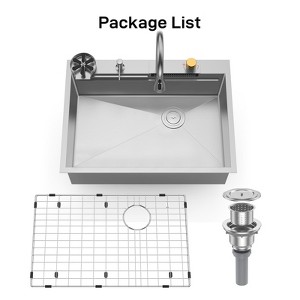 kitchen Sink,304 Stainless Steel & Brushed Copper Kitchen Sink with ...