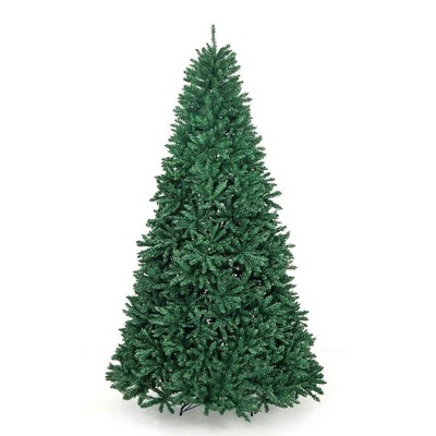 Resenkos 9-Foot Premium Hinged Artificial PVC Christmas Tree with Stand - Green