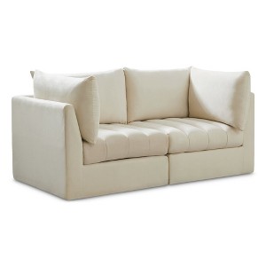 Meridian Furniture,Jacob Velvet Modular Sofa - 1 of 4