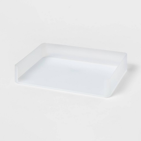 Plastic Stacking Letter Tray Clear - Brightroom™ - image 1 of 3