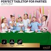 Plastic Tablecloth Disposable, Tablecloths for Rectangle Tables 54 inch. x 108 inch. Fits Tables Up to 8 Feet, Table Cloth for Party - SparkSettings - 4 of 4