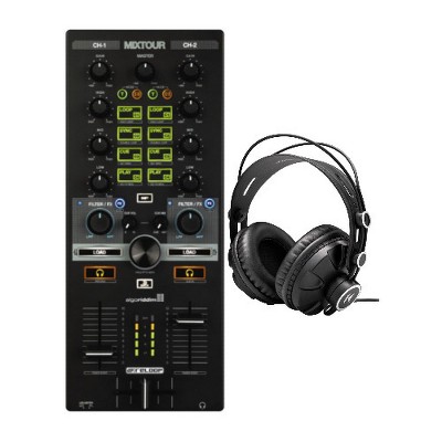 Reloop Mixtour All-In-One DJ Controller-Audio Interface with Studio Headphones