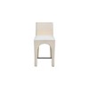 Meridian Furniture,Gramercy Beige Linen Textured Fabric Stool - 3 of 4