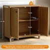 Buffet Cabinet Sideboard Pantry Kitchen Cabinet with Extra Thick MDF Panel Frame, Credenza Cabinet for Kitchen Living Room Entryway - 2 of 4
