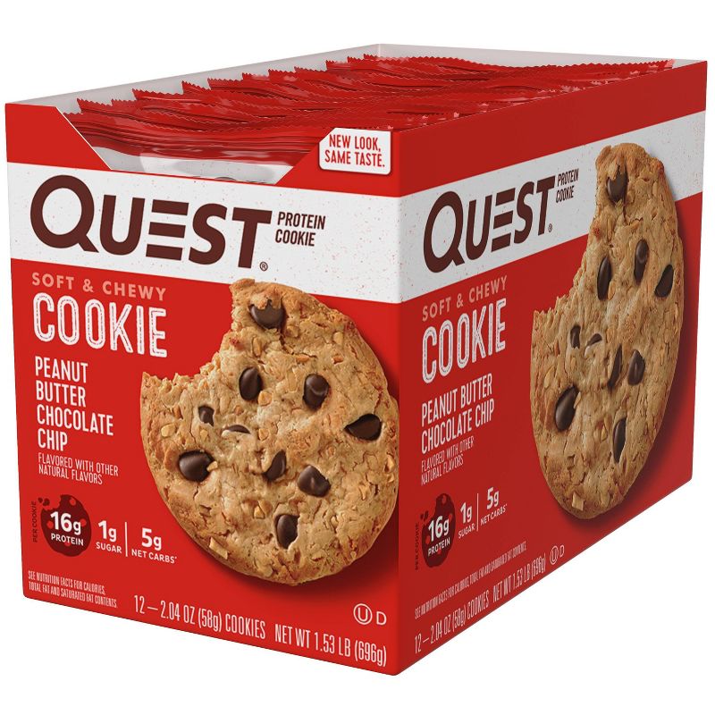 Quest Nutrition Protein Cookie - Peanut Butter Chocolate Chip, 3 of 9