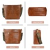 Hobo Bags Vegan Leather Crossbody Bag Guitar Strap Shoulder Purses with Zipper Handbags for Women (Brown) - 4 of 4