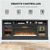70.9'' Fireplace TV Stand with Glass Cabinets & Touch Panel, Modern Media Console wirh Touch Panel for 80 Inch TV-3irtyhousy - 3 of 4