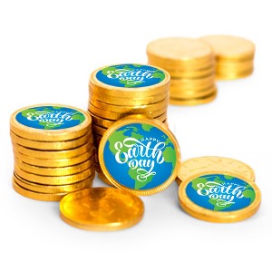 84ct Earth Day Candy Chocolate Coins Party Favors Giveaways (84 Pack) - By Just Candy - 1 of 2
