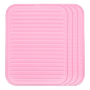 Unique Bargains Silicone Heat Resistant Non-Slip Durable Dish Drying Mat - 1 of 4