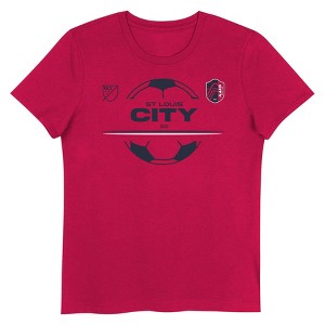 MLS St. Louis City SC Girls' Short Sleeve Crew Neck T-Shirt - 1 of 1