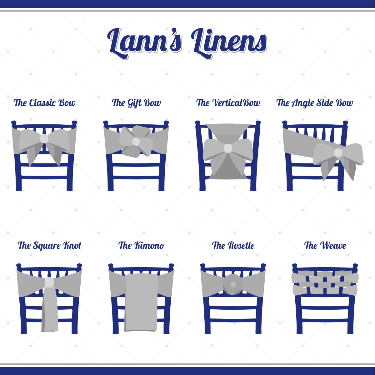 Lann's Linens Elegant Organza Chair Cover Sashes for Wedding, Banquet - thumbnail 3